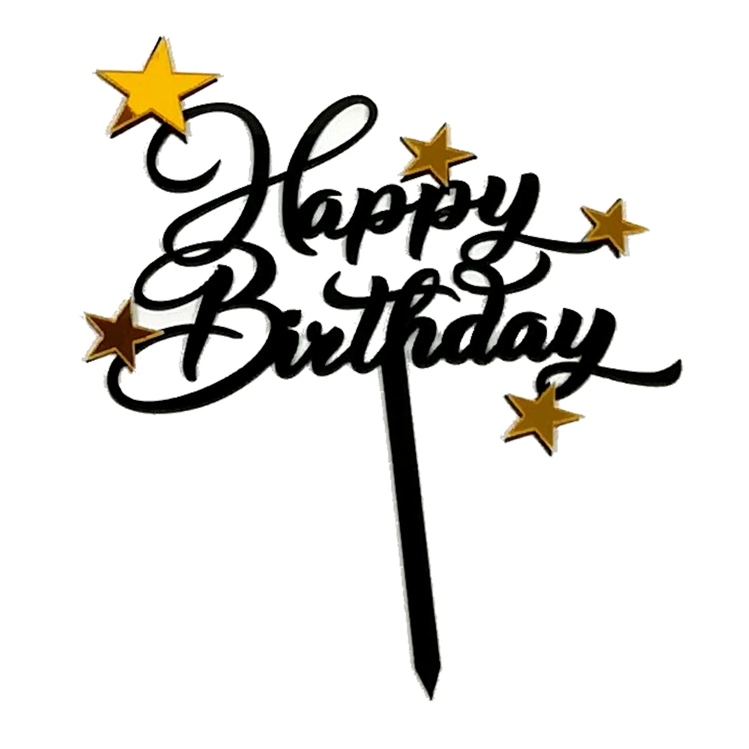 Happy Birthday Sterne / Kuchenstecker