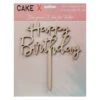 Happy Birthday / Kuchenstecker Aus Holz