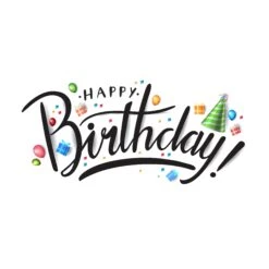 "Happy Birthday" Fondantpapier Aufleger