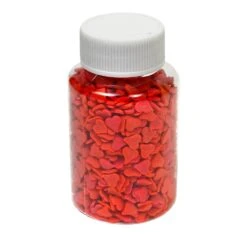 Streudekor Herzen Rot 70g