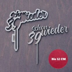 Klein / Personalisierter Caketopper Bis 12cm / Holz