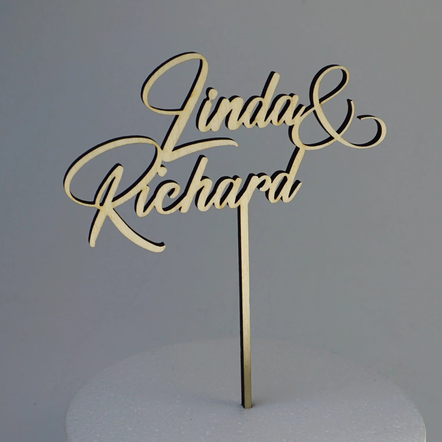 Mittel / Personalisierter Caketopper Bis 20cm / Holz â Bild 2