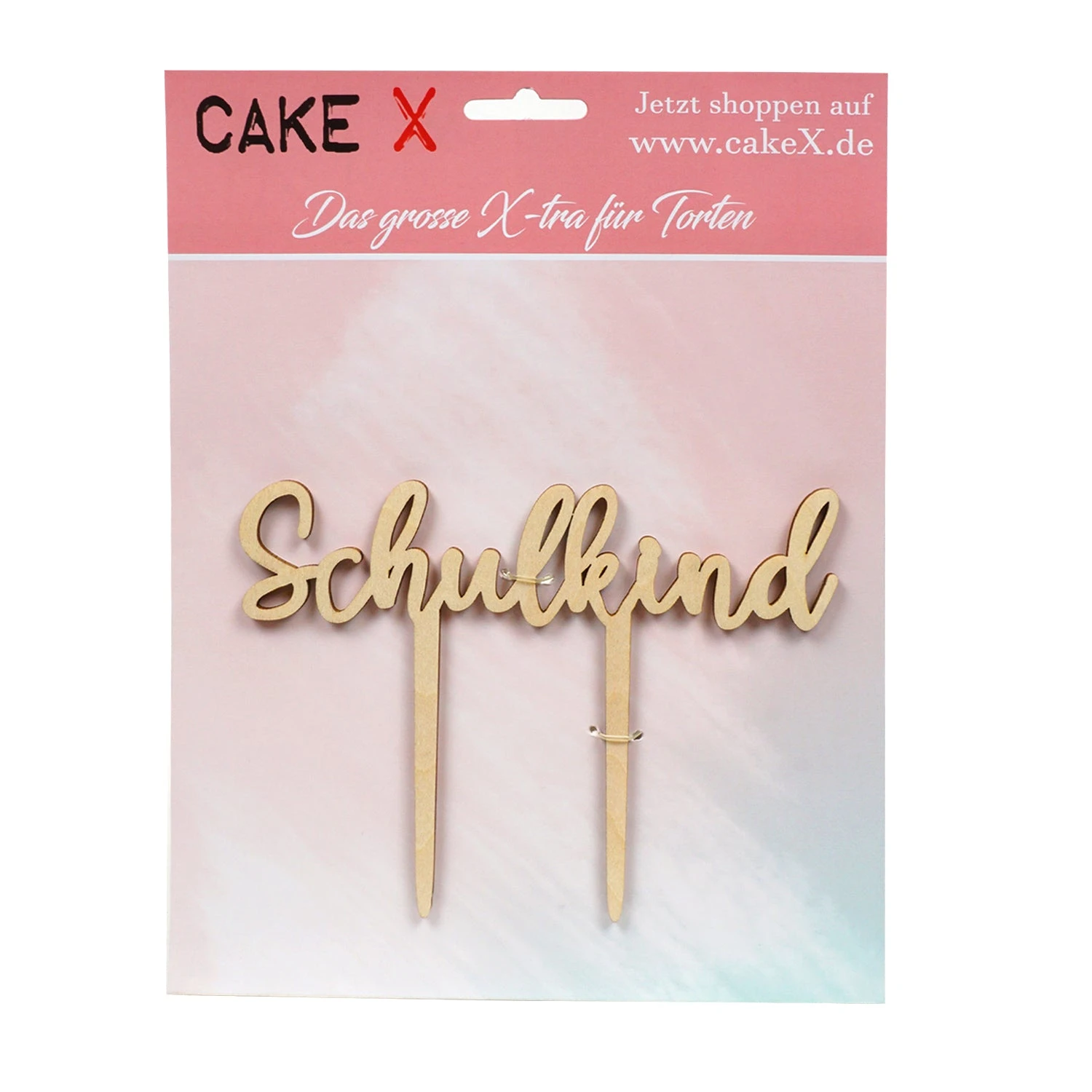 Schulkind Holz Kuchenstecker