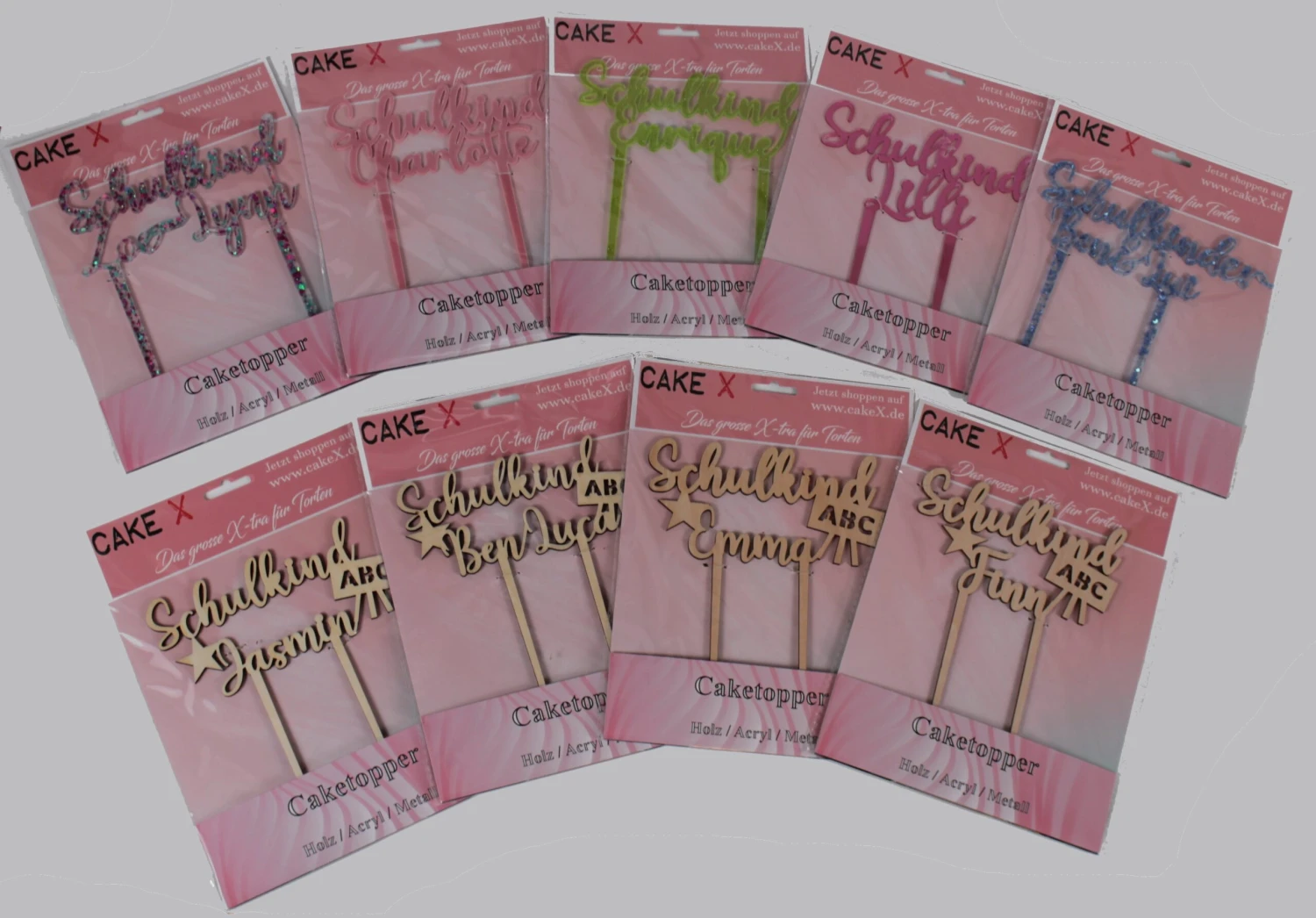 Personalisierte Schulkind Caketopper – Bild 3