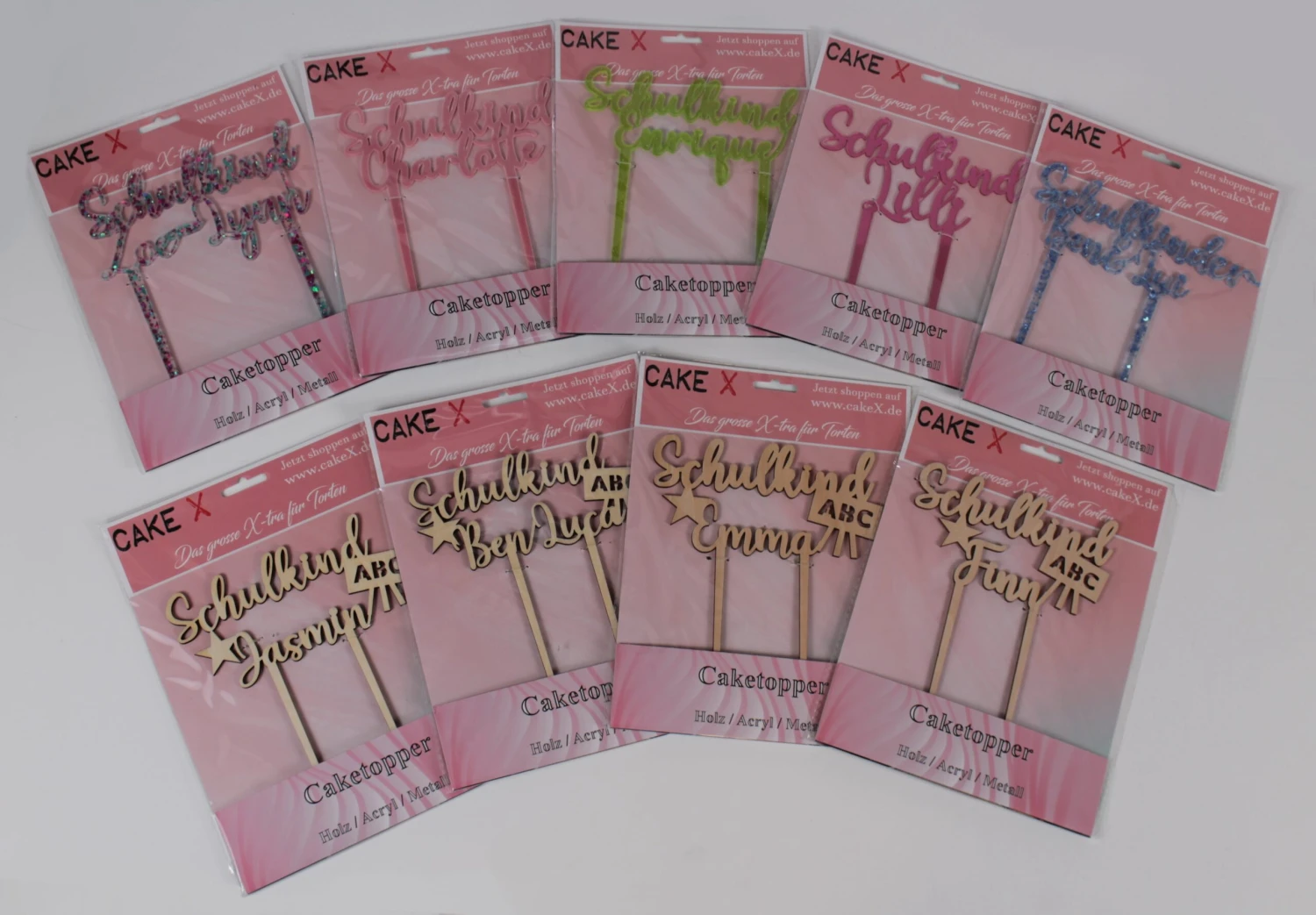 Personalisierte Schulkind Caketopper – Bild 4