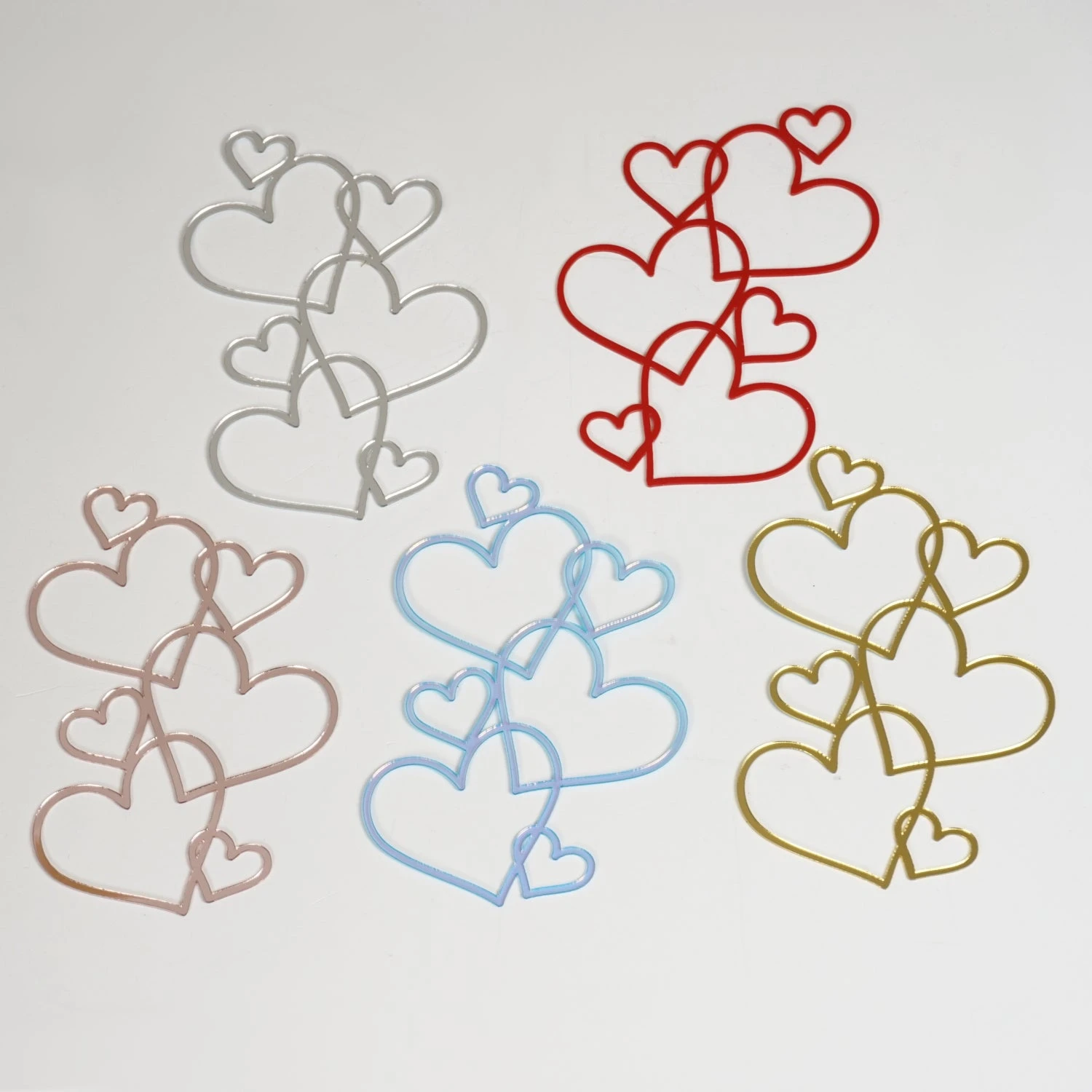 Seitencaketopper Herzen Gold â Bild 2