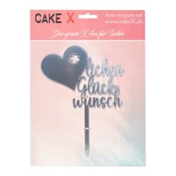 Herzlichen Glückwunsch Mit Kleeblatt Silber