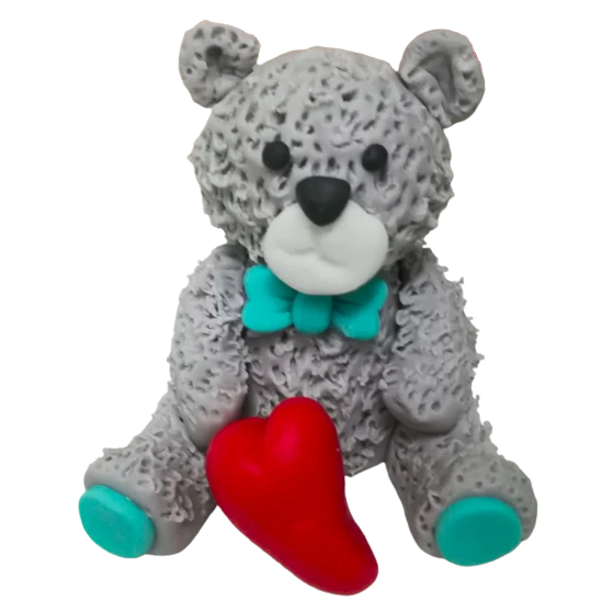 Knuddelbär Mit Herz Modelliert