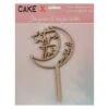Caketopper Love You To The Moon / Holz