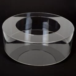 Durchsichtiger Tortendummy Durchmesser 25cm Höhe 10cm Tortentrenner Acryl