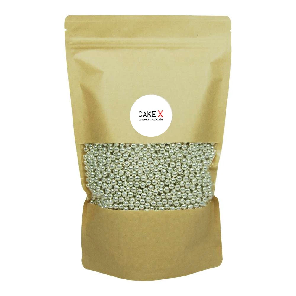 Zuckerperlen 7mm 500g Silber