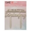 Caketopper Alles Gute Zum Schulanfang / Holz